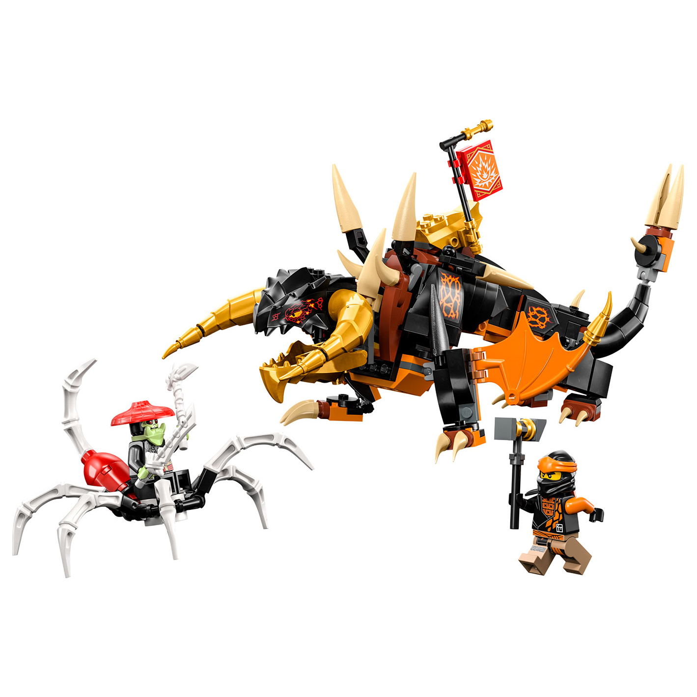 Купить конструктор LEGO NINJAGO Земляной дракон Коула, 285 деталей, 71782,  цены на Мегамаркет | Артикул: 600010709793