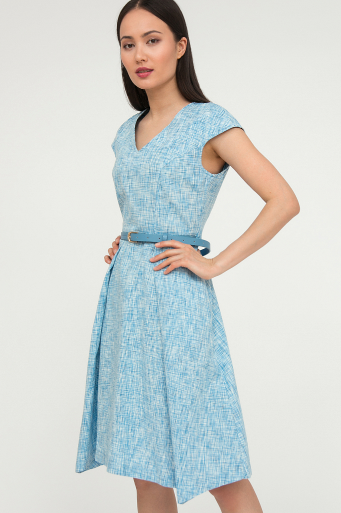 Платье женское Finn Flare S20-14029 синее 2XL