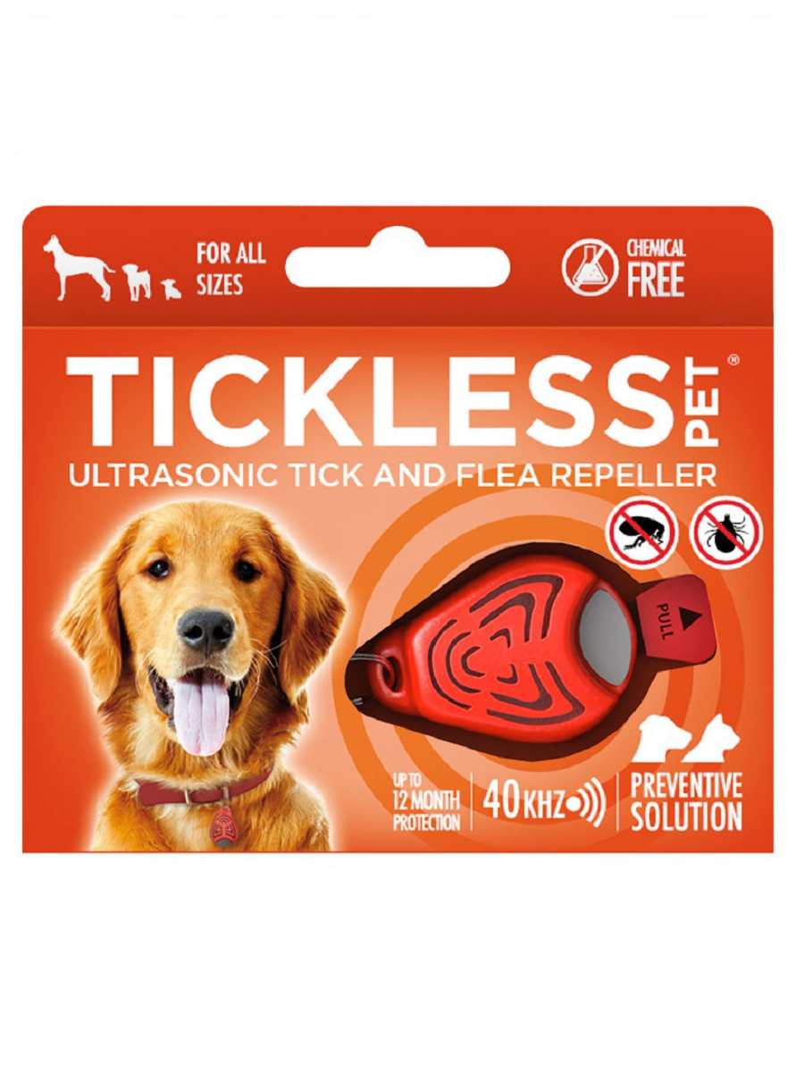 TickLess Pet -Ультразвуковой отпугиватель клещей и блох для собак и кошек,  оранжевый - купить в ЕАПТЕКА (доставка), цена на Мегамаркет