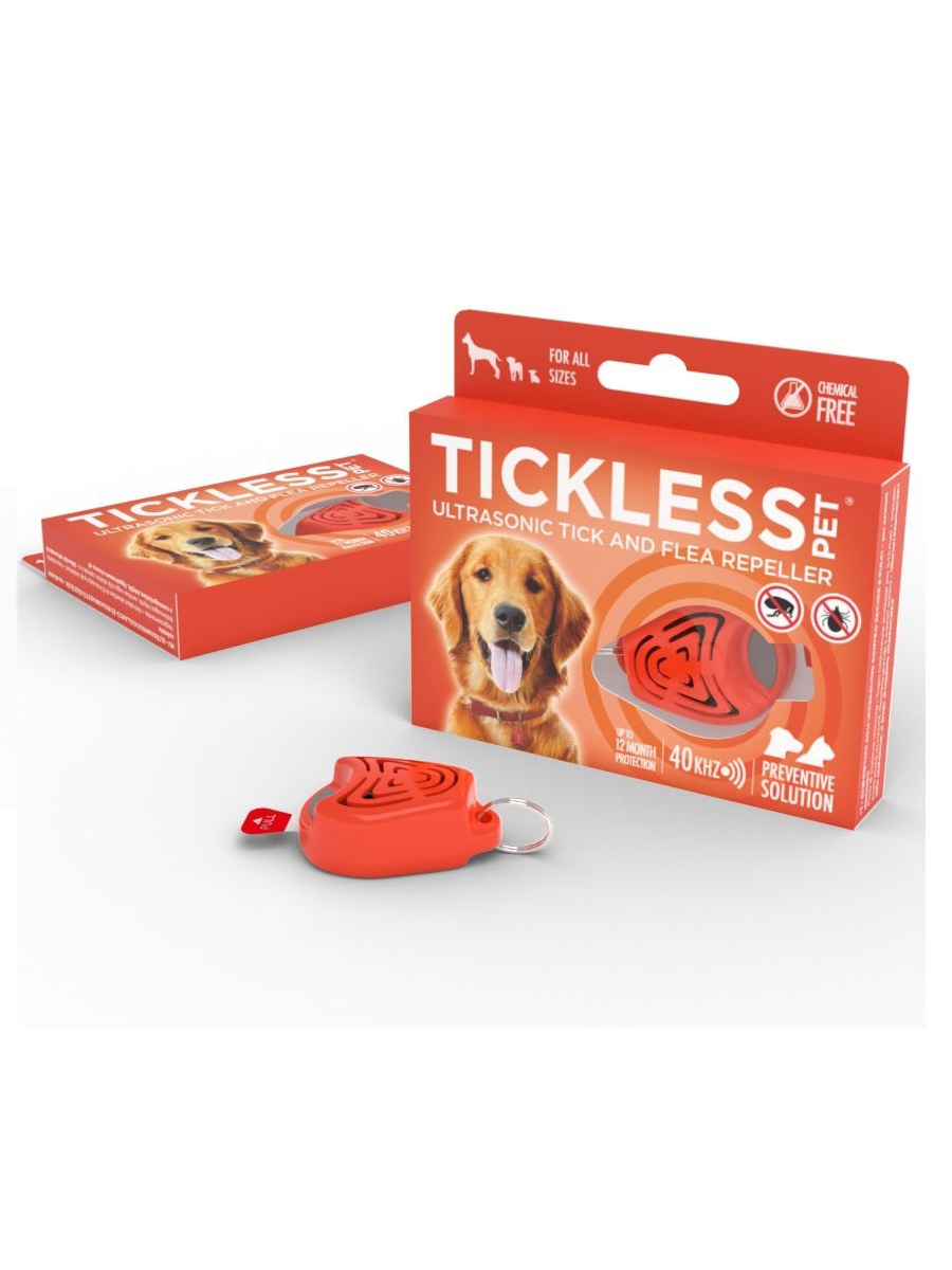 TickLess Pet -Ультразвуковой отпугиватель клещей и блох для собак и кошек,  оранжевый - купить в ЕАПТЕКА (доставка), цена на Мегамаркет