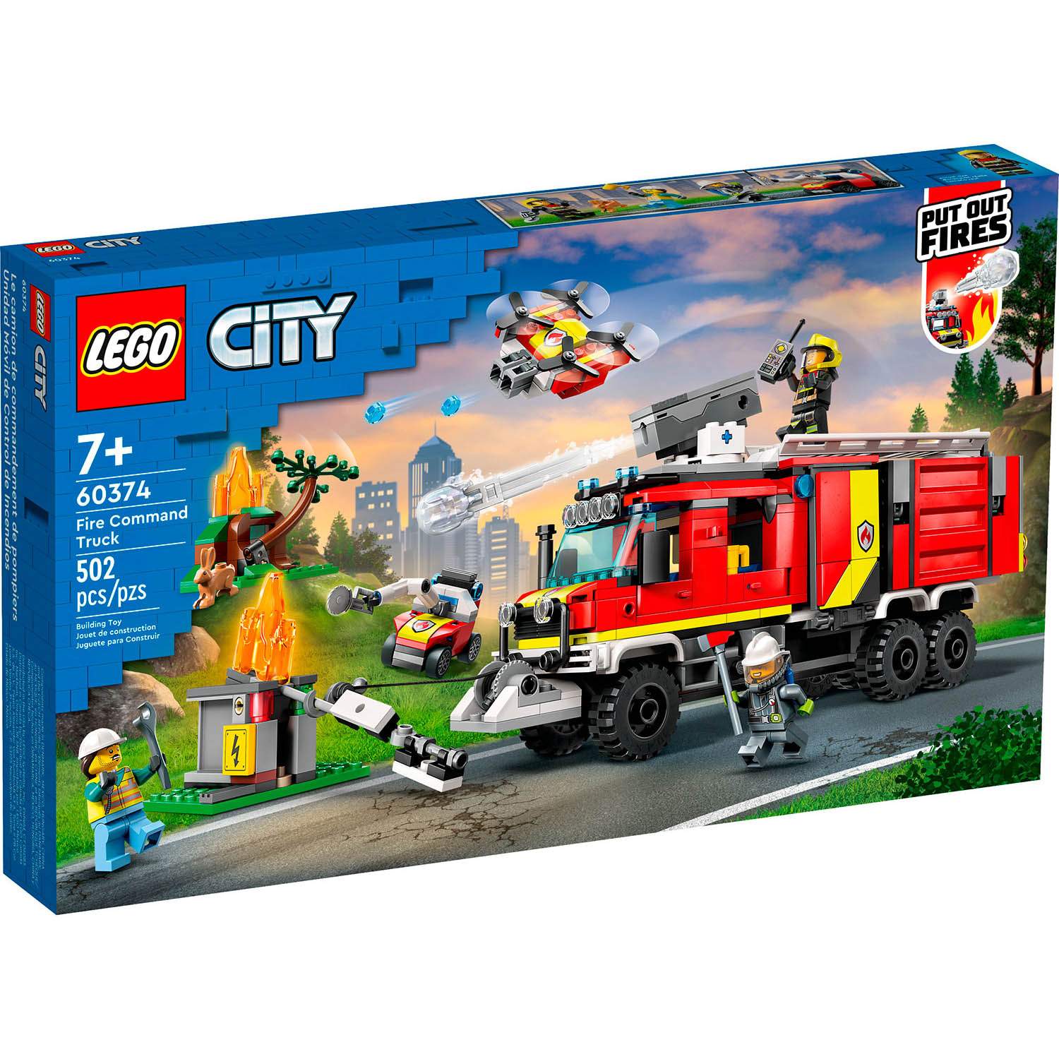 Купить набор Lego City Машина пожарного расчета 60374, 502 дет., цены на  Мегамаркет | Артикул: 600010709347