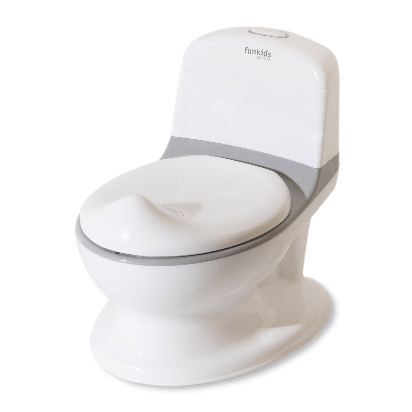 Купить горшок детский в виде унитаза Funkids Baby Toilet Grey, цены на  Мегамаркет | Артикул: 600000759914