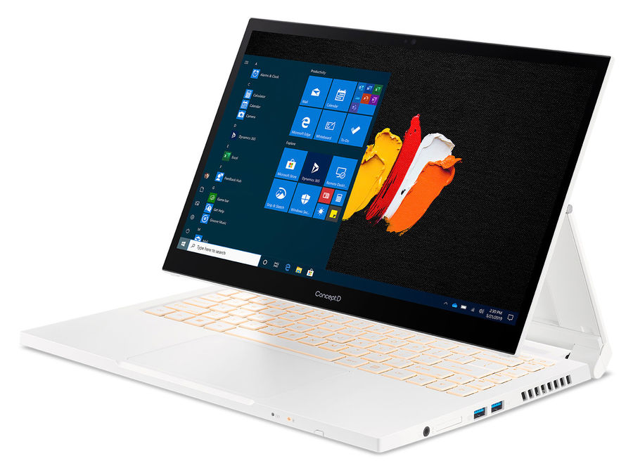 Ноутбук-трансформер Acer ConceptD 3 Ezel CC314-72-56JF White (NX.C5GER.001)