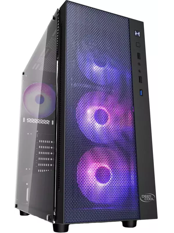 Корпус компьютерный DEEPCOOL MATREXX 55 MESH (55 MESH ADD-RGB 4F) Black, купить в Москве, цены в интернет-магазинах на Мегамаркет