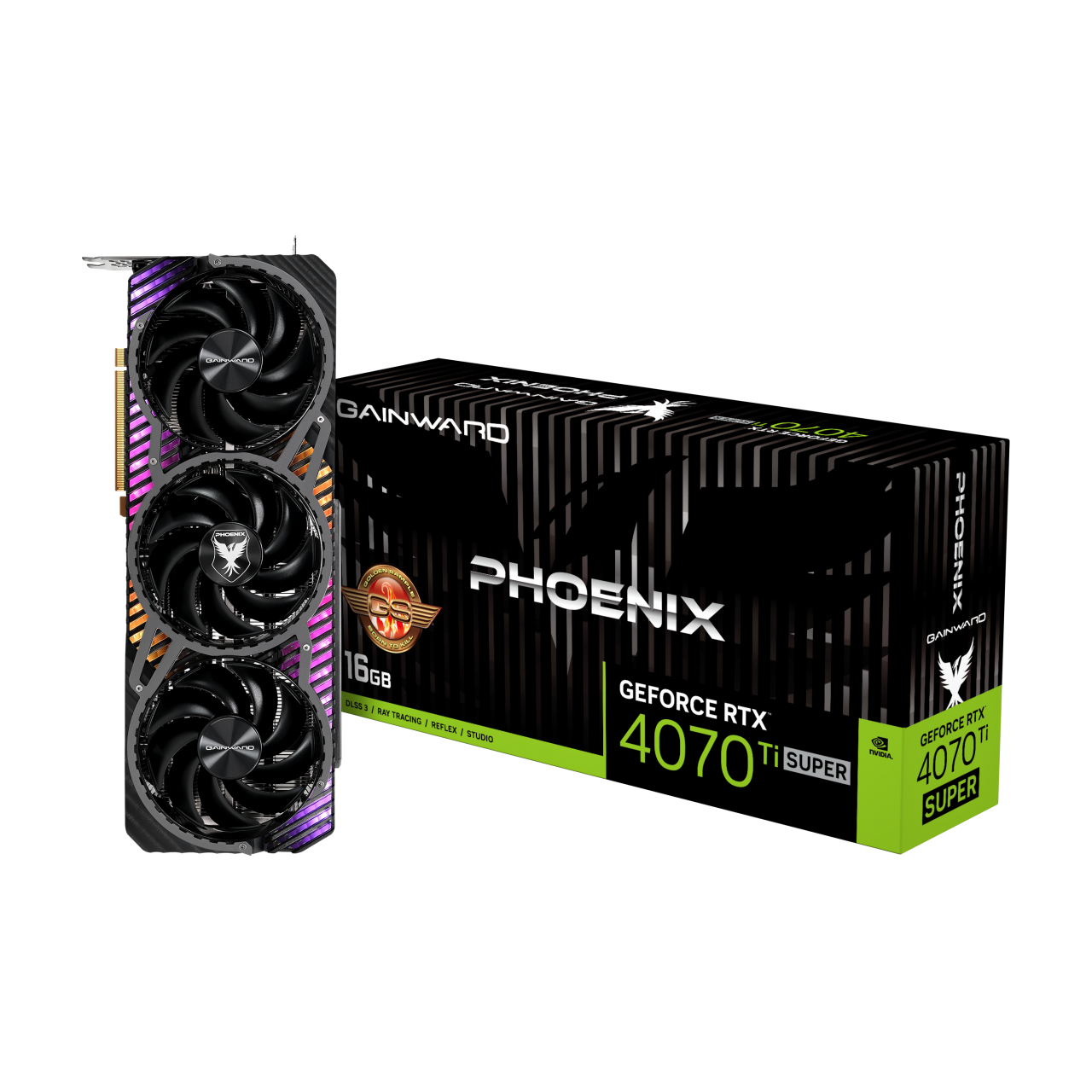 Видеокарта Gainward NVIDIA GeForce RTX 4070 Ti Super Phoenix GS - купить в Мегамаркет Воронеж, цена на Мегамаркет