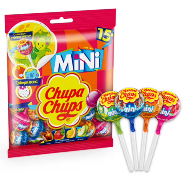 Купить карамель Chupa Chups мини ассорти 6 г 15 штук, цены на Мегамаркет | Артикул: 100024213441