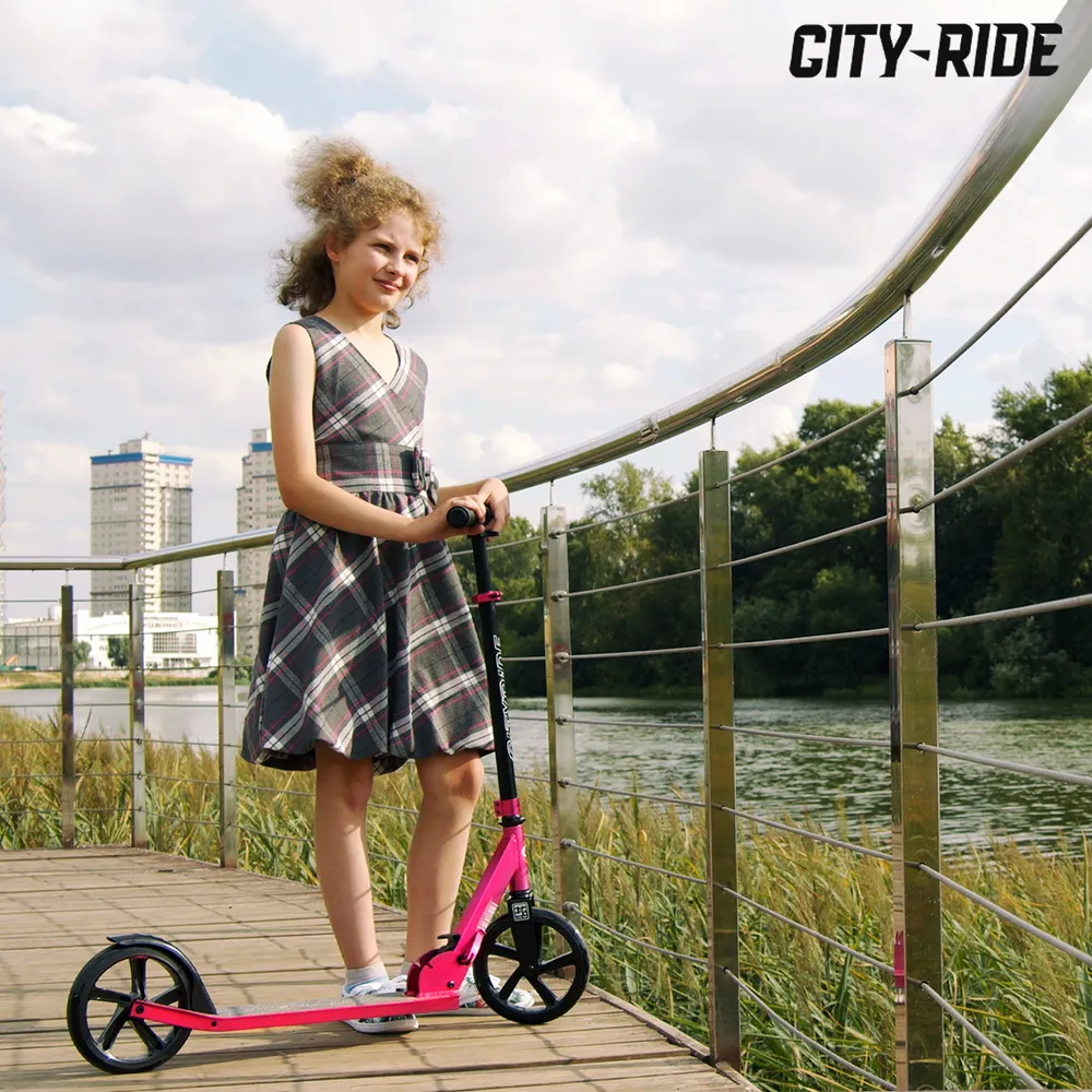 Отзывы о двухколесный самокат City-Ride CR-S2-01PK Розовый - отзывы  покупателей на Мегамаркет | самокаты детские CR-S2-01PK - 600001191575