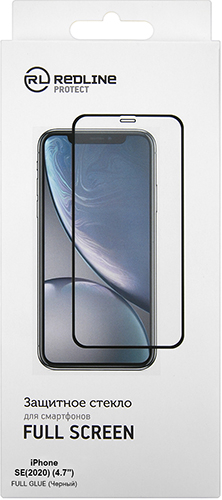 Защитное стекло Red Line для iPhone SE(2020) Black