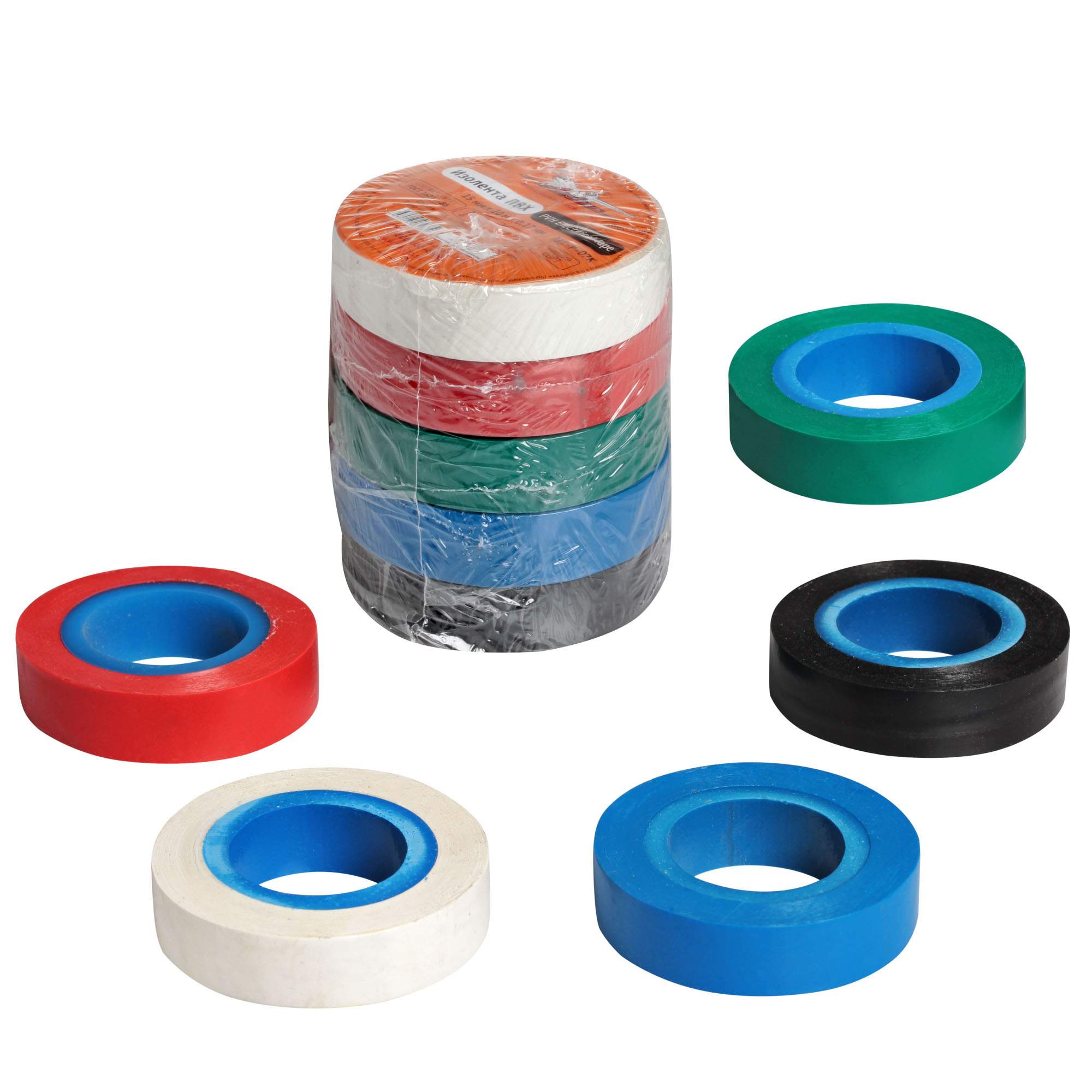 Изолента ПВХ, набор 5 шт., 15 мм*10 м AIRLINE AIT-P-07K - купить в ...