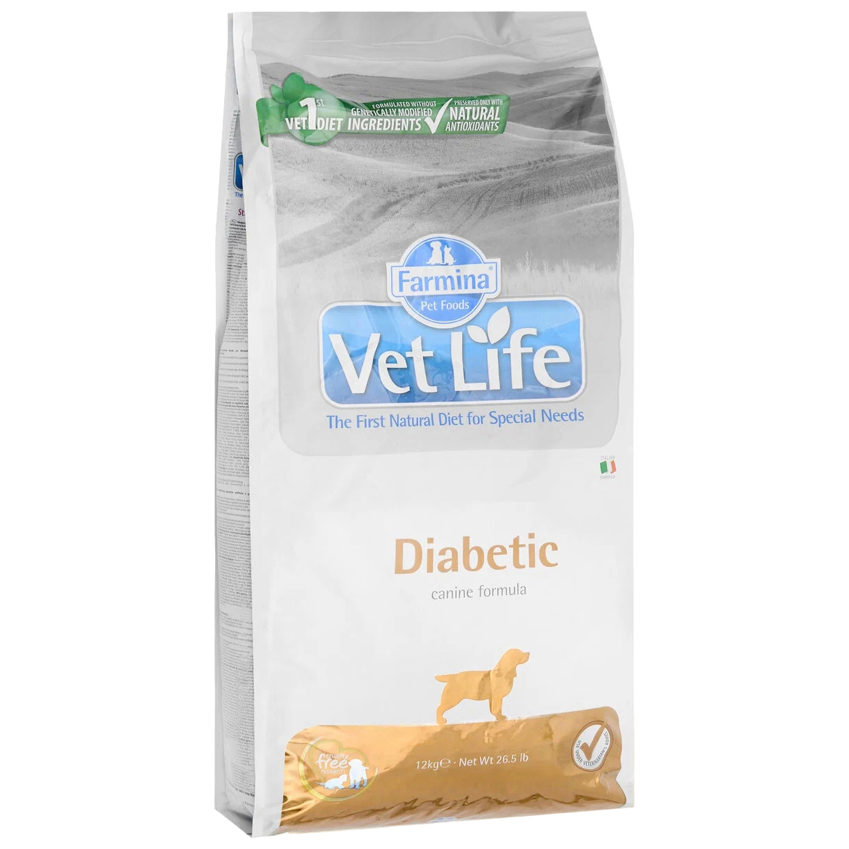 Vet Life Diabetic для собак. Vet Life Diabetic.