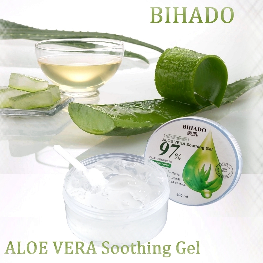 Крем для лица BIHADO гель с экстрактом алоэ, для лица и тела, Aloe vera  soothing gel – купить в Москве, цены в интернет-магазинах на Мегамаркет