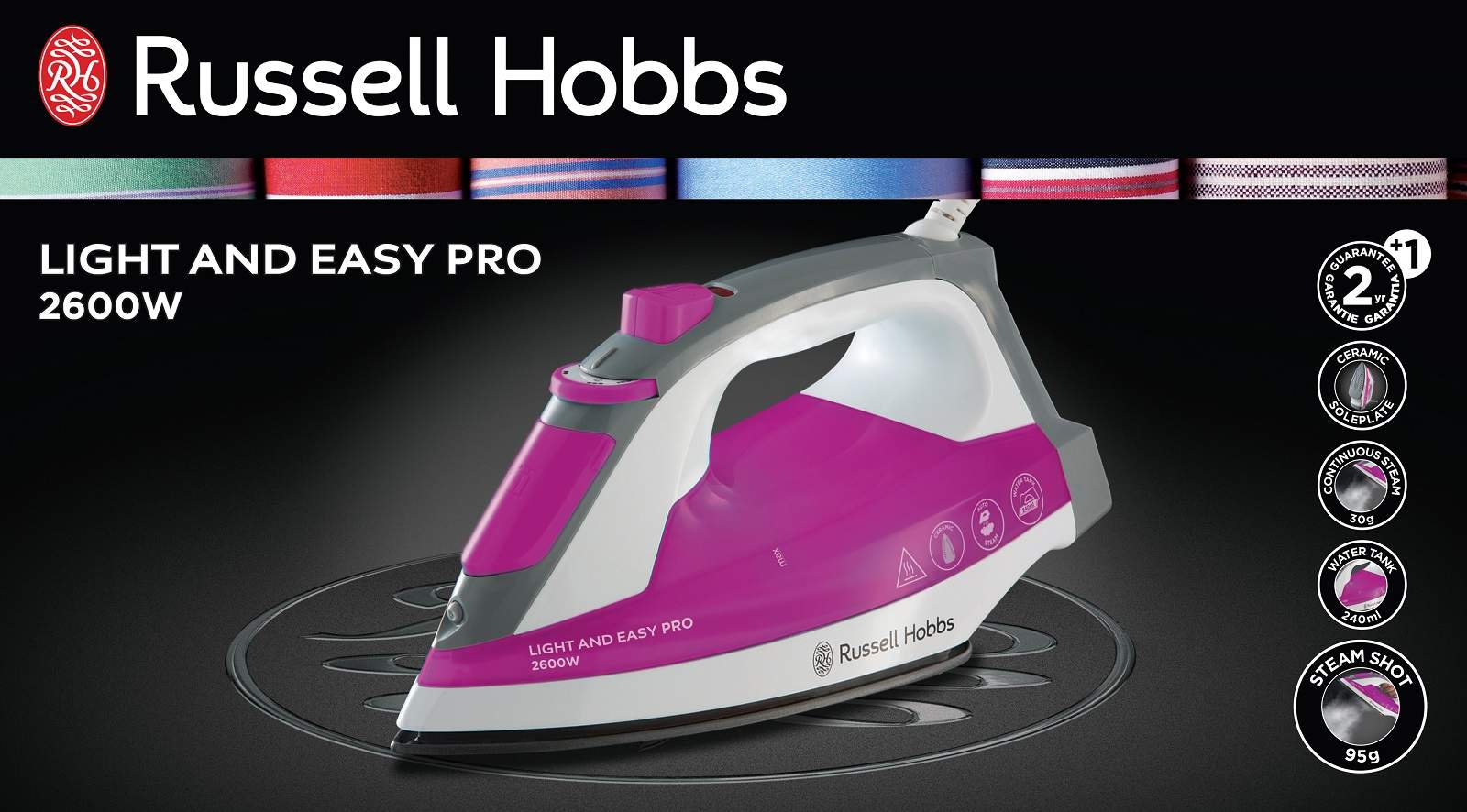 Утюг Russell Hobbs 23590-56 Cyan, купить в Москве, цены в интернет-магазинах на