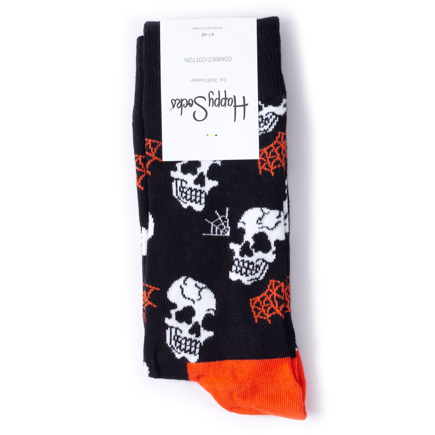 Носки Happy Socks Halloween Skull разноцветные 40-46