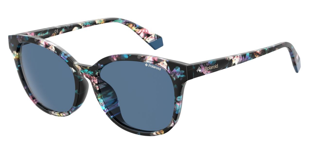 Солнцезащитные очки женские POLAROID PLD 4089/F/S синие