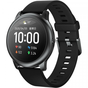 Смарт-часы Xiaomi Haylou Solar Smartwatch LS05 RU Black/Black, купить, цены в интернет-магазинах на Мегамаркет