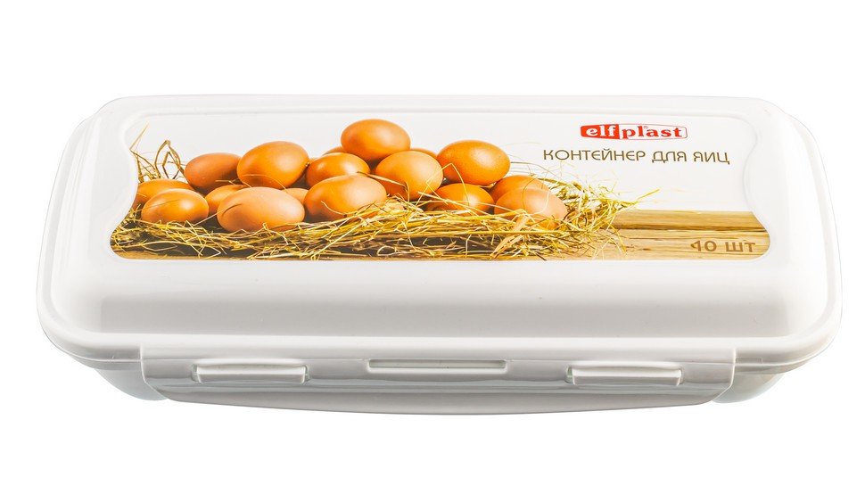 Контейнер для яиц ElfPlast, белый, 10шт – купить в Москве, цены в интернет-магазинах на Мегамаркет