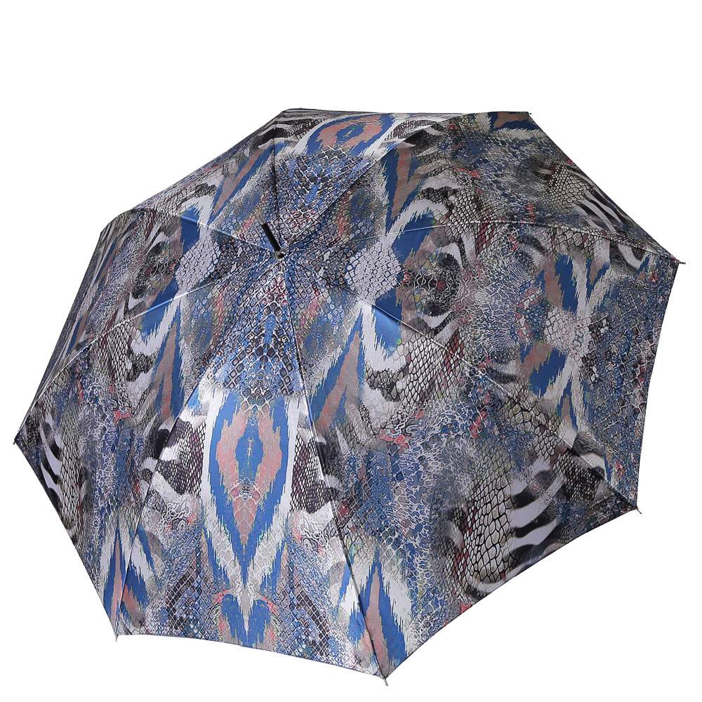 Зонт-трость женский автоматический FABRETTI 1965 голубой
