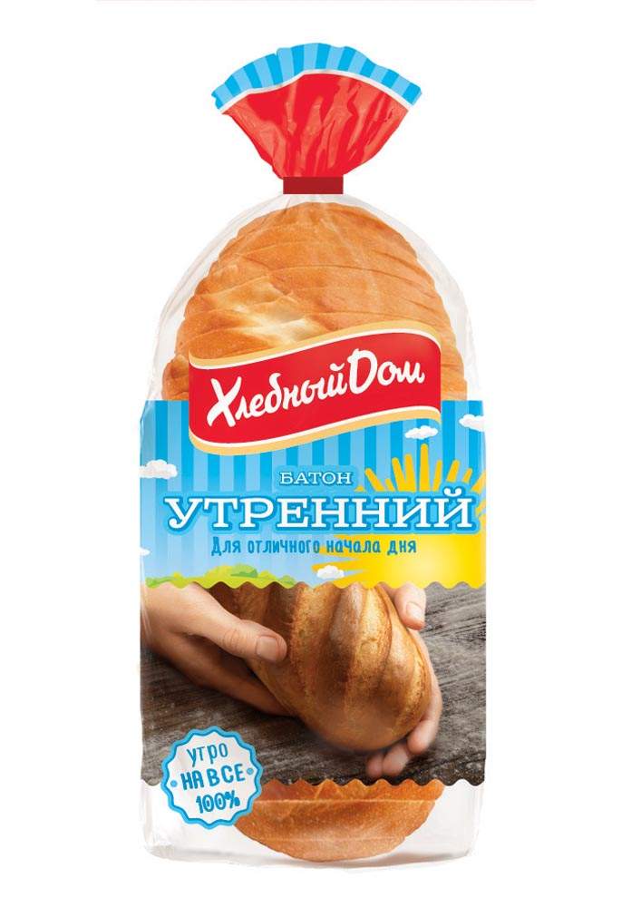 Хлеб белый, Хлебный Домъ, Утренний, 400 г