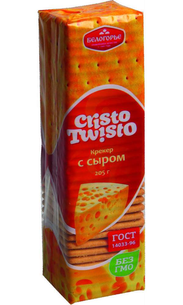 Крекеры Белогорье Cristo Twisto со вкусом сыра,205 г