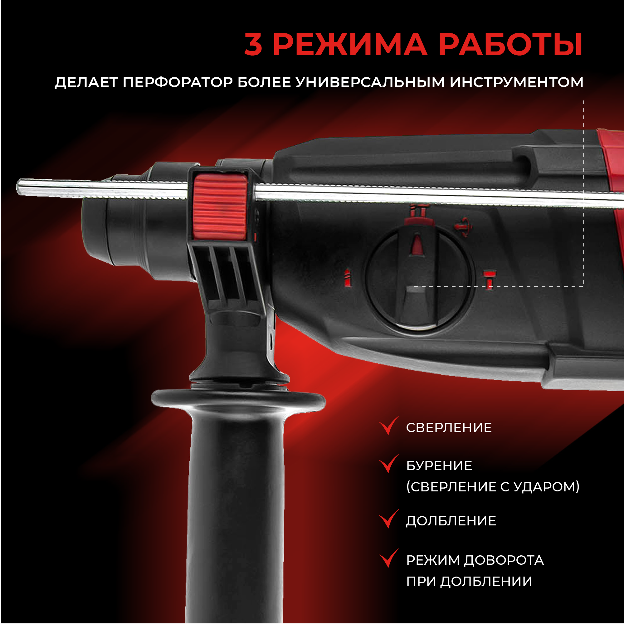 Сетевой перфоратор HIPER HRH800A купить в интернет-магазине, цены на  Мегамаркет