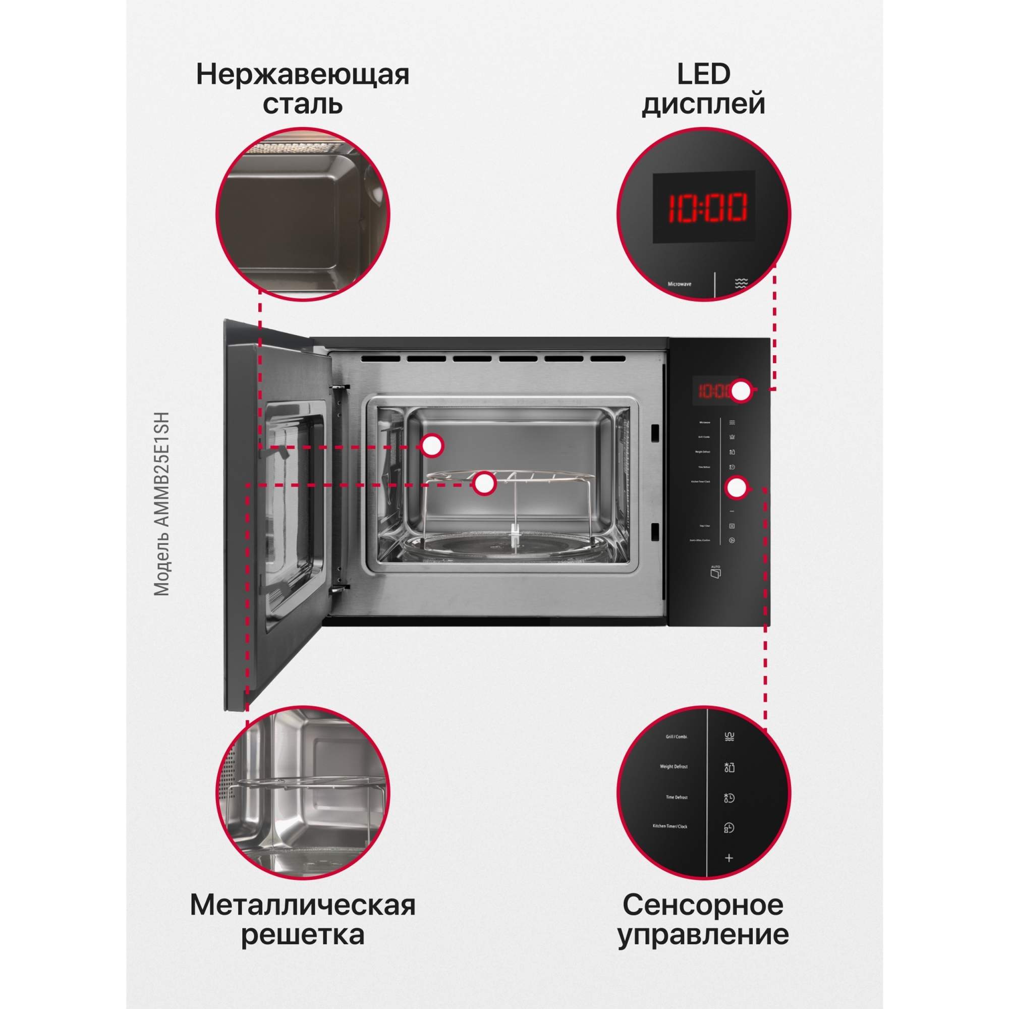 Встраиваемая микроволновая печь hansa ammb25e1sh схема встраивания