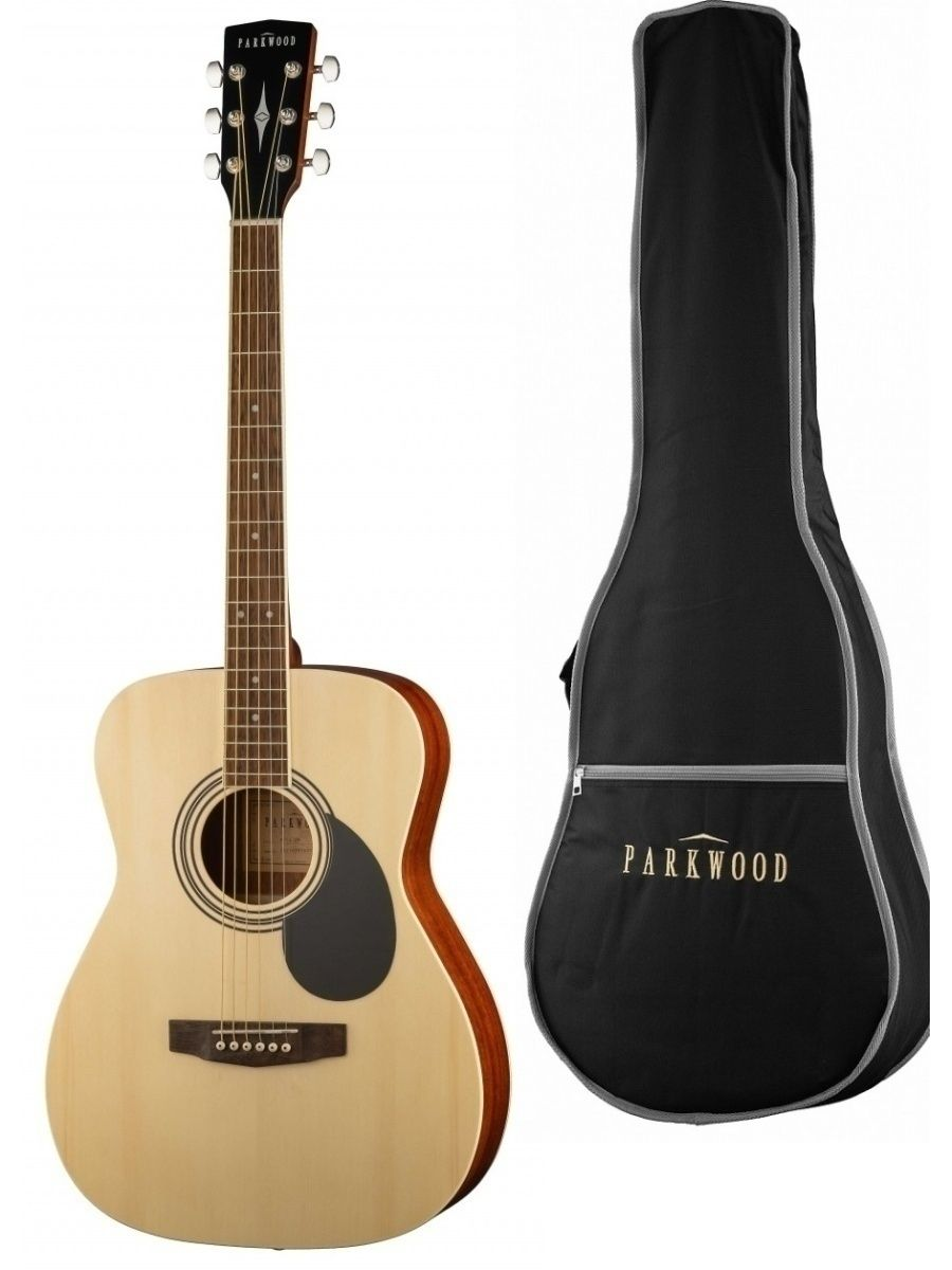 Купить акустическая гитара с чехлом, Parkwood PF51M-WBAG-OP, цены на Мегамаркет | Артикул: 100042806346