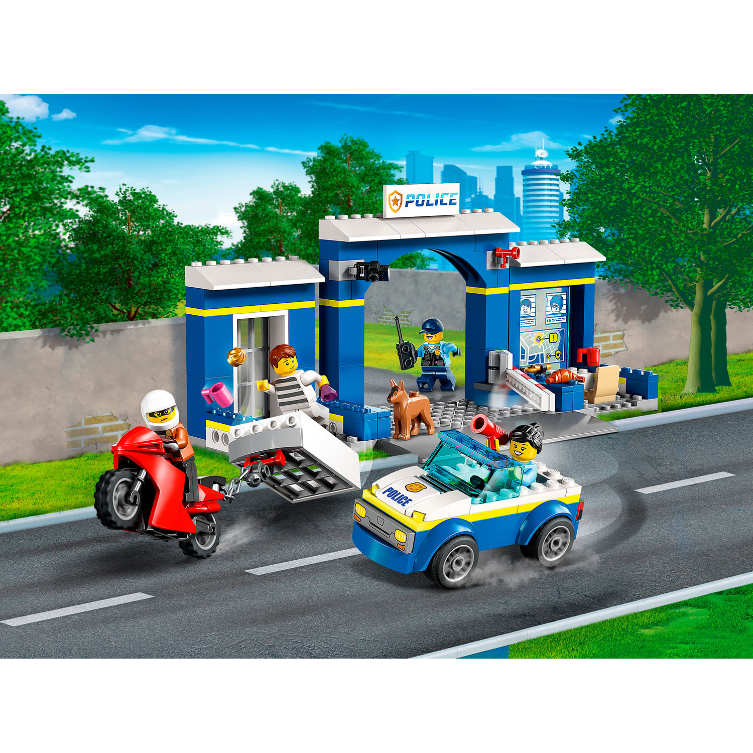 Отзывы о конструктор LEGO City Побег из полицейского участка, 172 детали,  60370 - отзывы покупателей на Мегамаркет | конструкторы LEGO 60370 -  600010708852