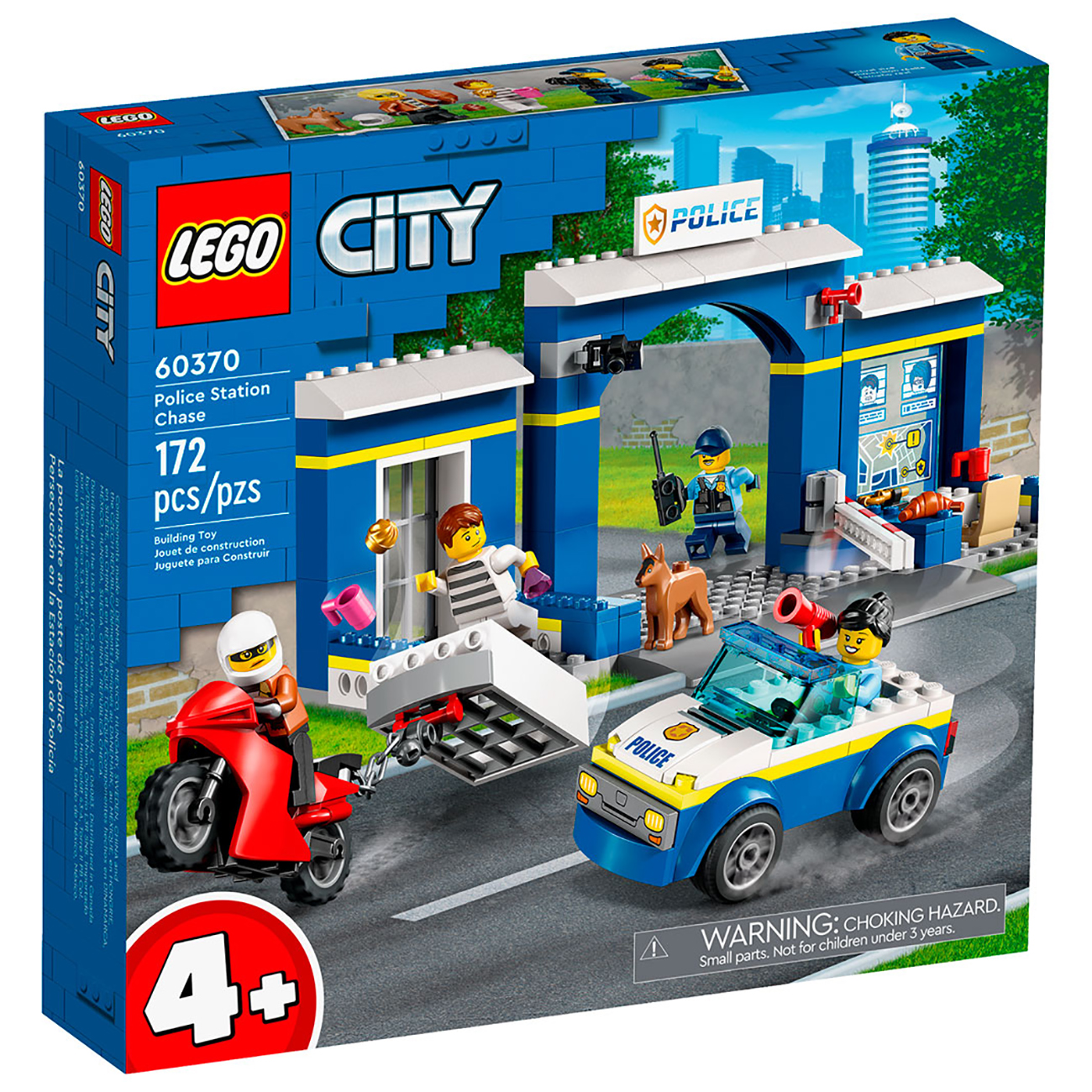 Конструктор LEGO City Побег из полицейского участка, 172 детали, 60370 -  купить в cenam.net (север), цена на Мегамаркет