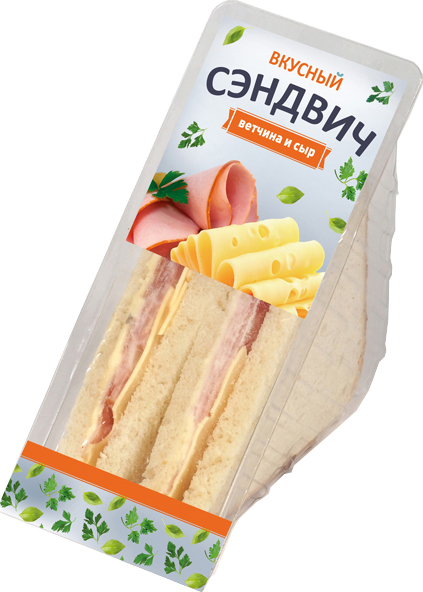 Сэндвич Русский Мороз ветчина и сыр замороженный 150 г