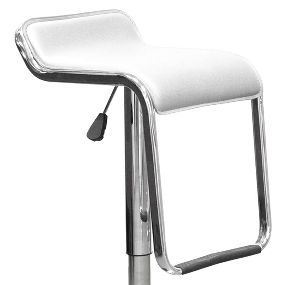 Барный стул Barneo N-41 Lem белая искусственная кожа