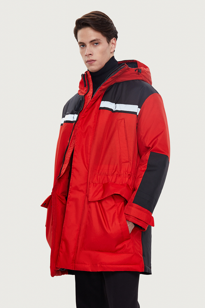 Куртка мужская Finn Flare W20-61002 красная XL