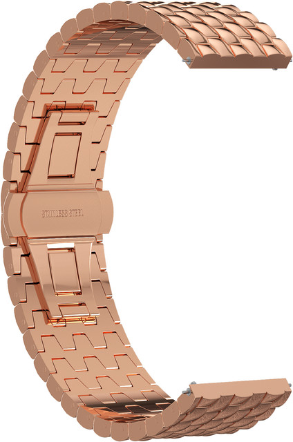 Ремешок для часов GSMIN Snake Pro 22 для GearS3/GalaxyWatch(46mm) Розовое золото