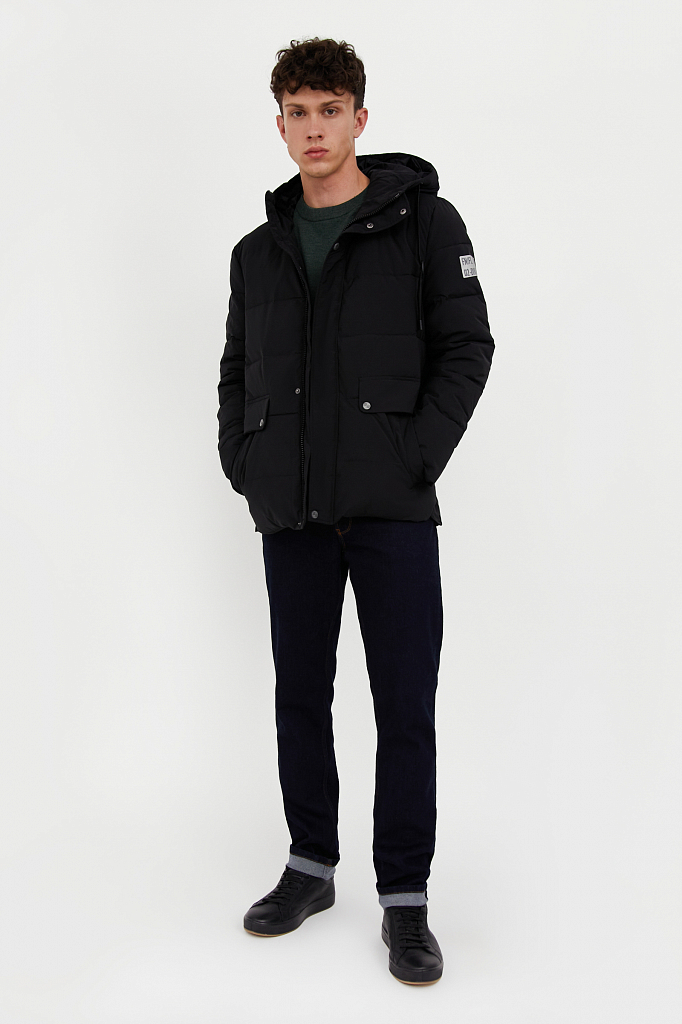 Куртка мужская Finn Flare A20-22001 черная 3XL