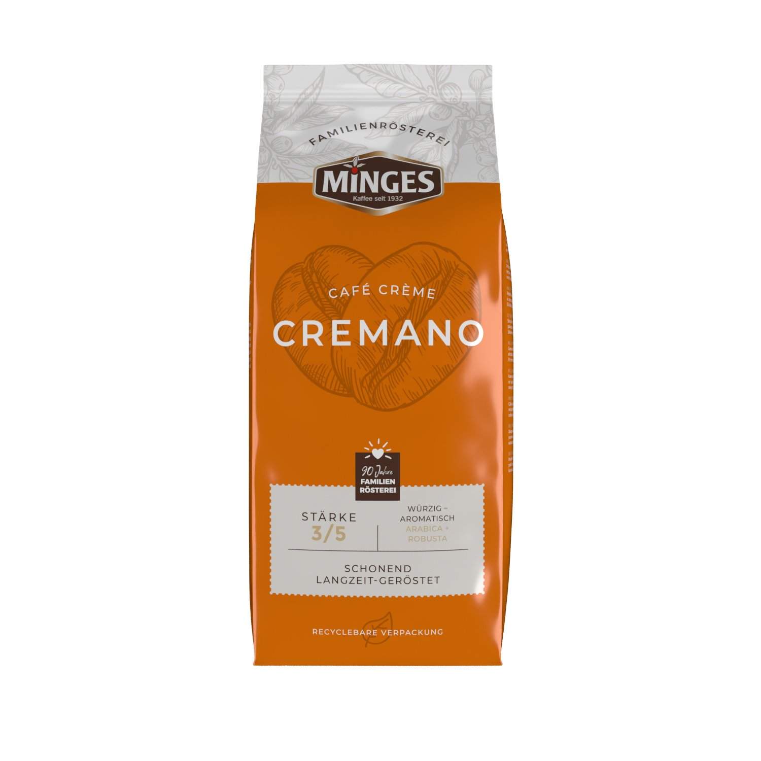 Купить кофе в зернах Minges caffe cremano 1000 г, цены на Мегамаркет | Артикул: 600001019995