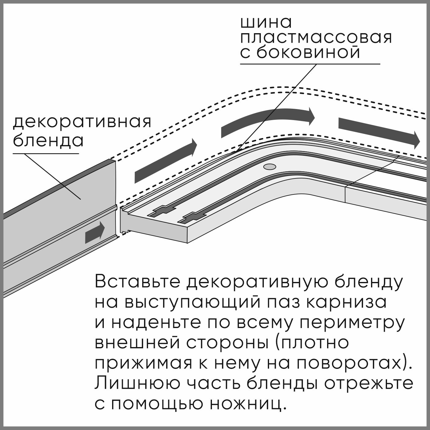 Ажурная планка на карниз