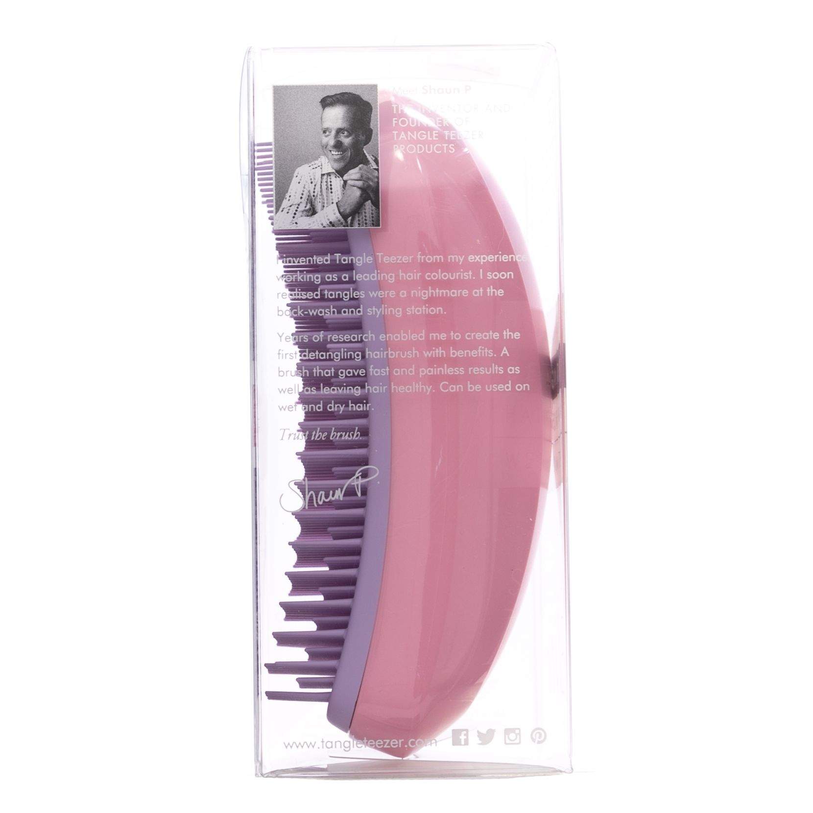 Tangle teezer salon elite deals pink&amp