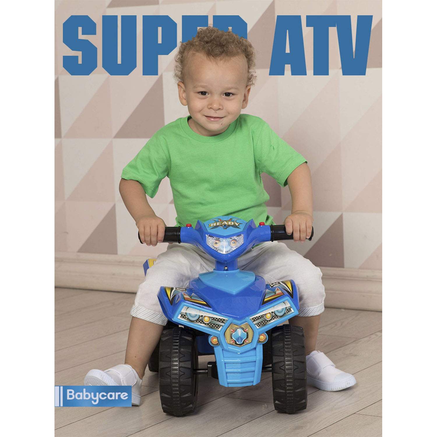 Отзывы о каталка детская Babycare Super ATV Желтый/Синий (Yellow/Blue),  кожаное сиденье - отзывы покупателей на Мегамаркет | каталки детские  551_кожа_Yellow/Blue - 600003557111