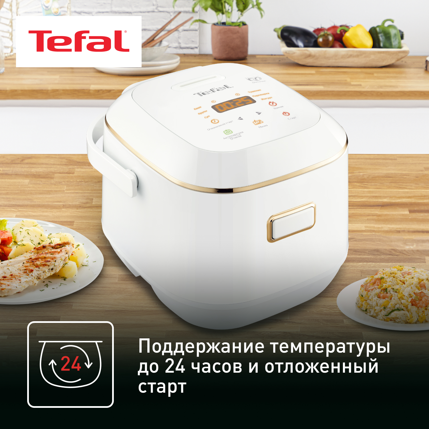 Мультиварка tefal mini со сферической чашей rk601132