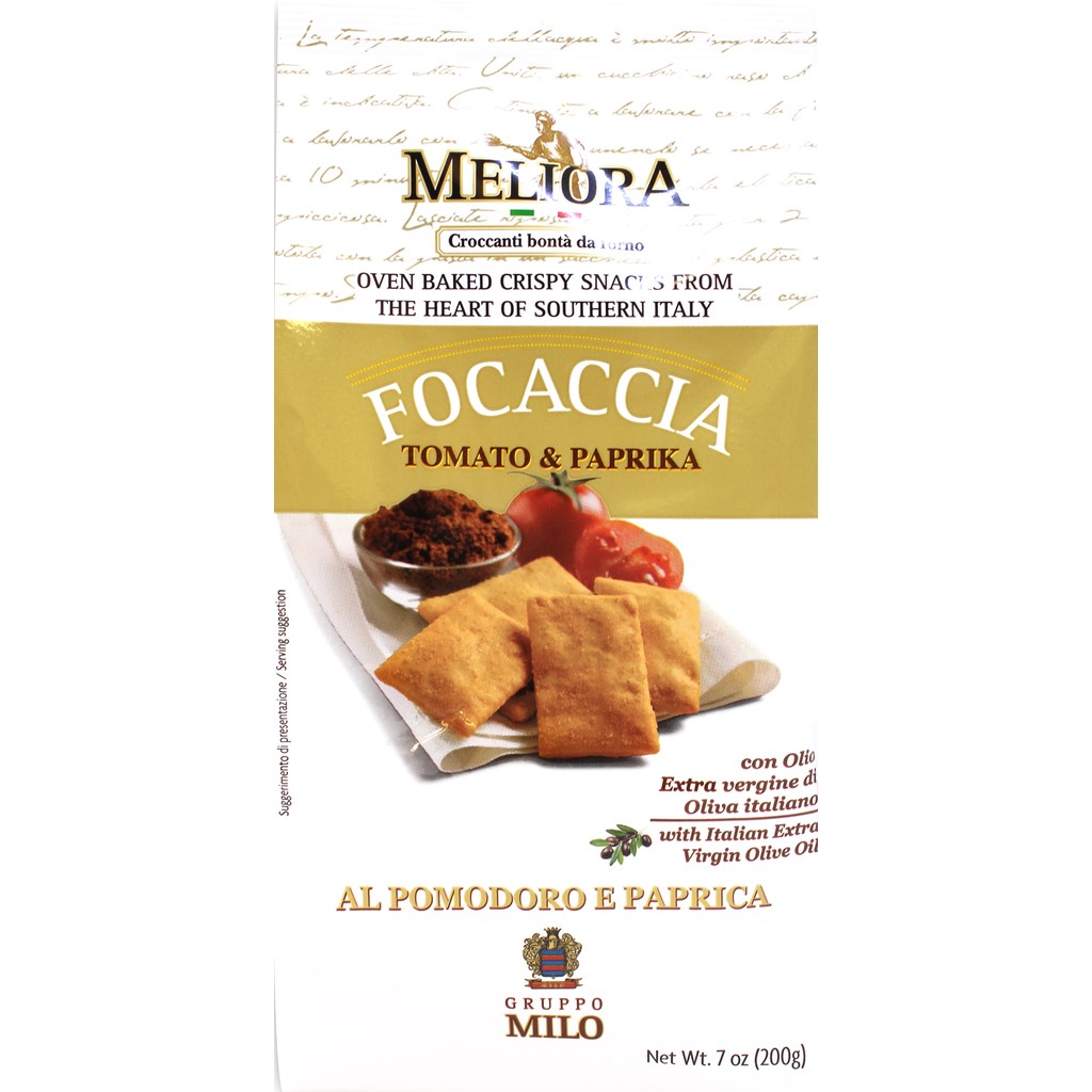 Крекер Meliora Focaccia c томатом и паприкой 200 г