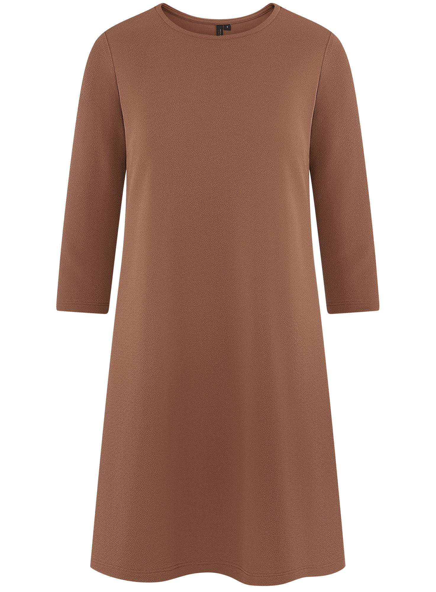Платье женское oodji 14001253 коричневое XS