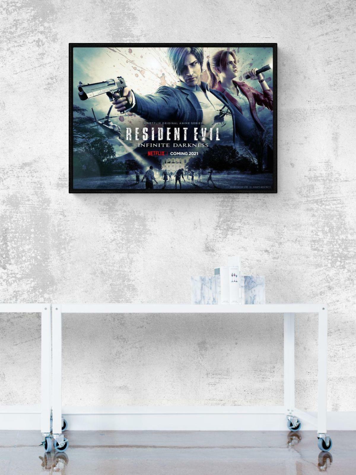 Плакат Просто Постер Аниме Resident evil. Infinity Darkness 50x70 в раме –  купить в Москве, цены в интернет-магазинах на Мегамаркет