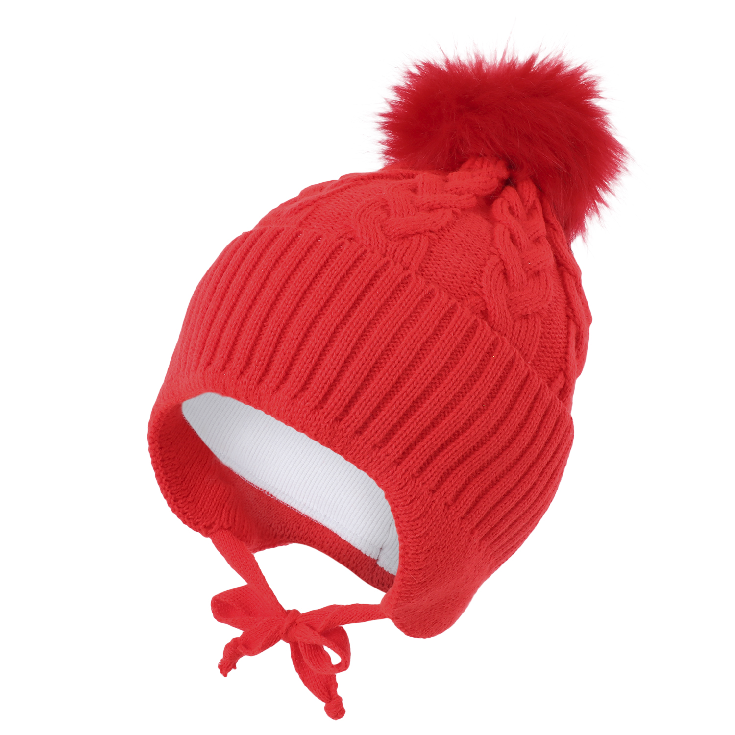 Комплект шапка и шарф Fun Time ELFW21-057 цв. красный р. 50