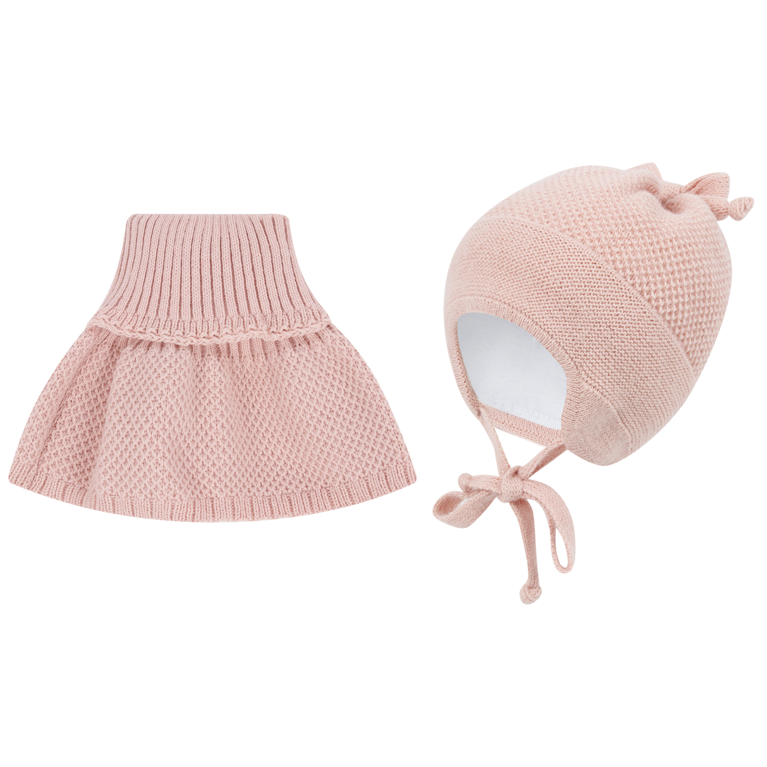 Комплект шапка и шарф Fun Time ELFW21-055 цв. розовый р. 40