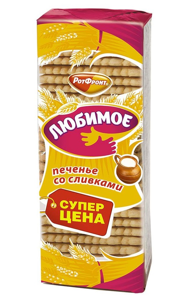 Печенье Любимое со сливками, 347 г - купить в Мегамаркет Москва Пушкино, цена на Мегамаркет