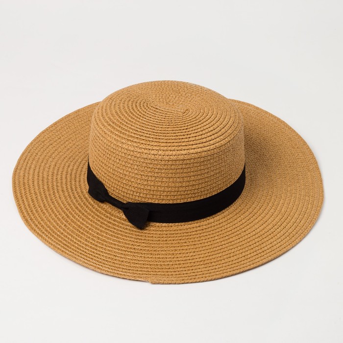 Шляпа женская MINAKU 4580744 коричневая, р. 56-58 - купить в Москве, цены на Мегамаркет | 100060659488