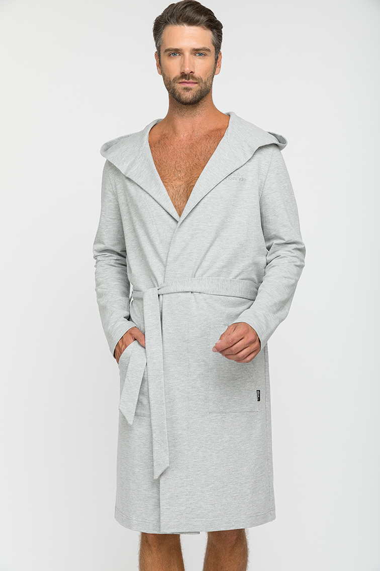 Домашний халат мужской Peche Monnaie Sport's Idol серый 2XL