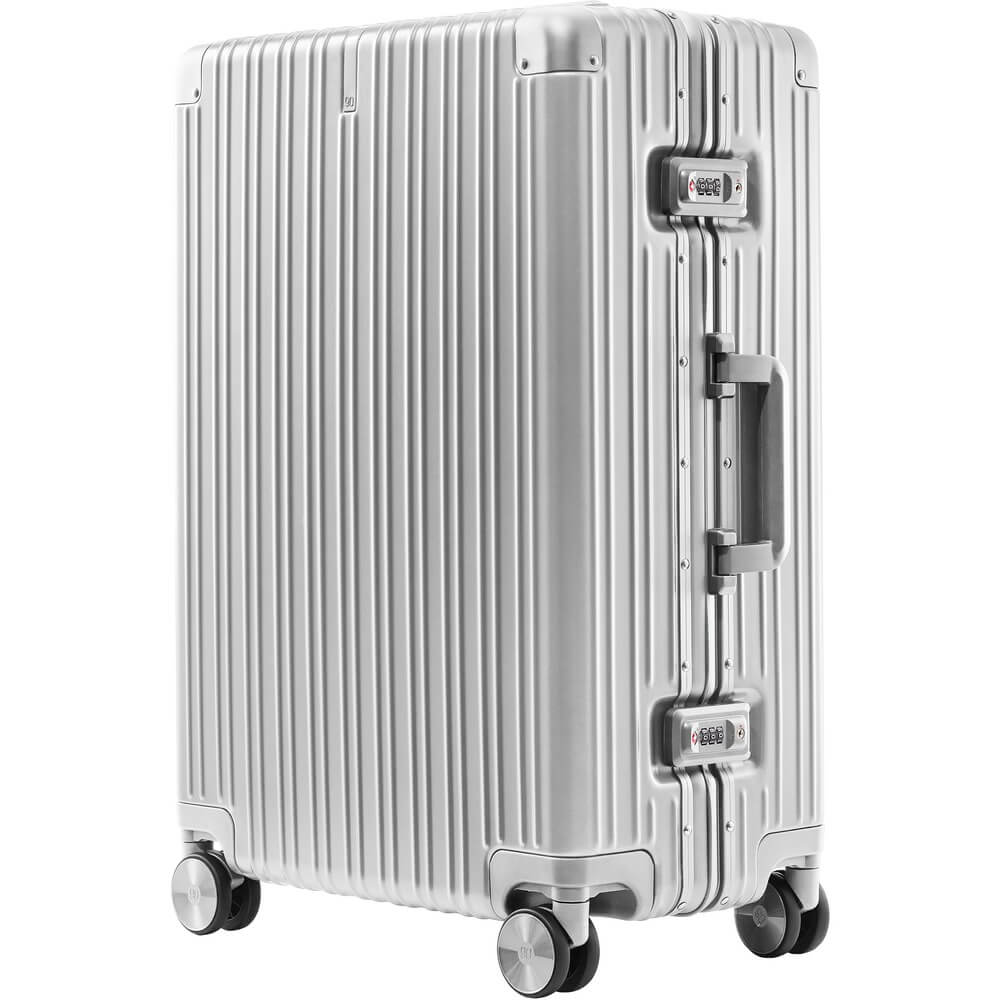 Чемодан унисекс Ninetygo All-round Guard Luggage 26 серебристый, 66х45,5х28,5 см - купить в UltraTrade, цена на Мегамаркет