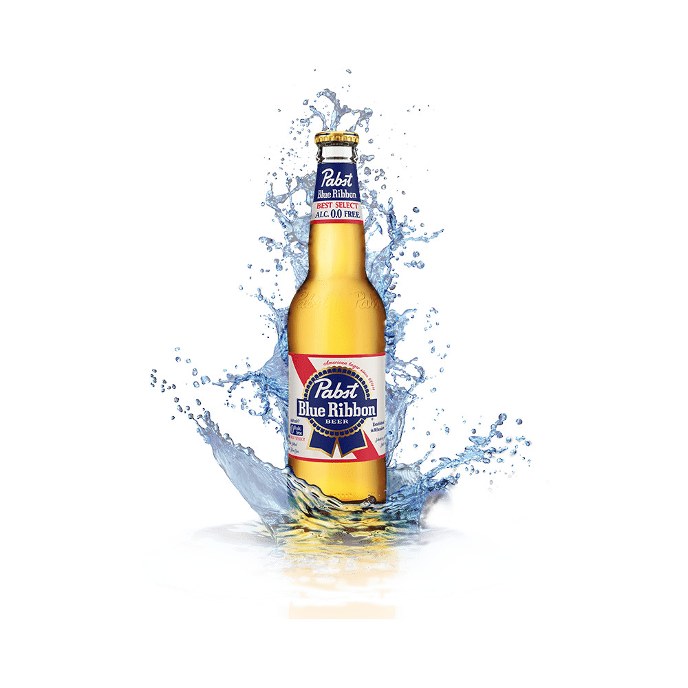 Купить пиво Pabst Blue Ribbon Best Select светлое, безалкогольное, фильтрованное,440 мл, цены на Мегамаркет | Артикул: 100066215922