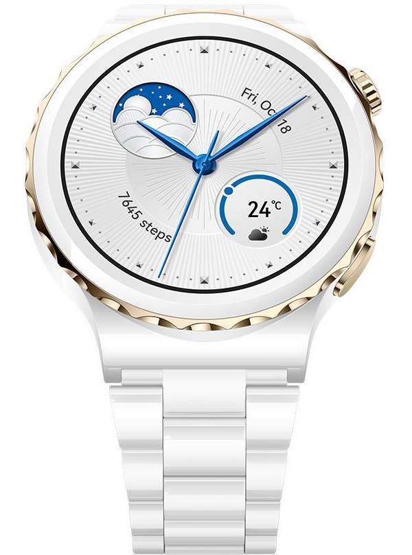 huawei watch gt 3 pro ceramic strap white