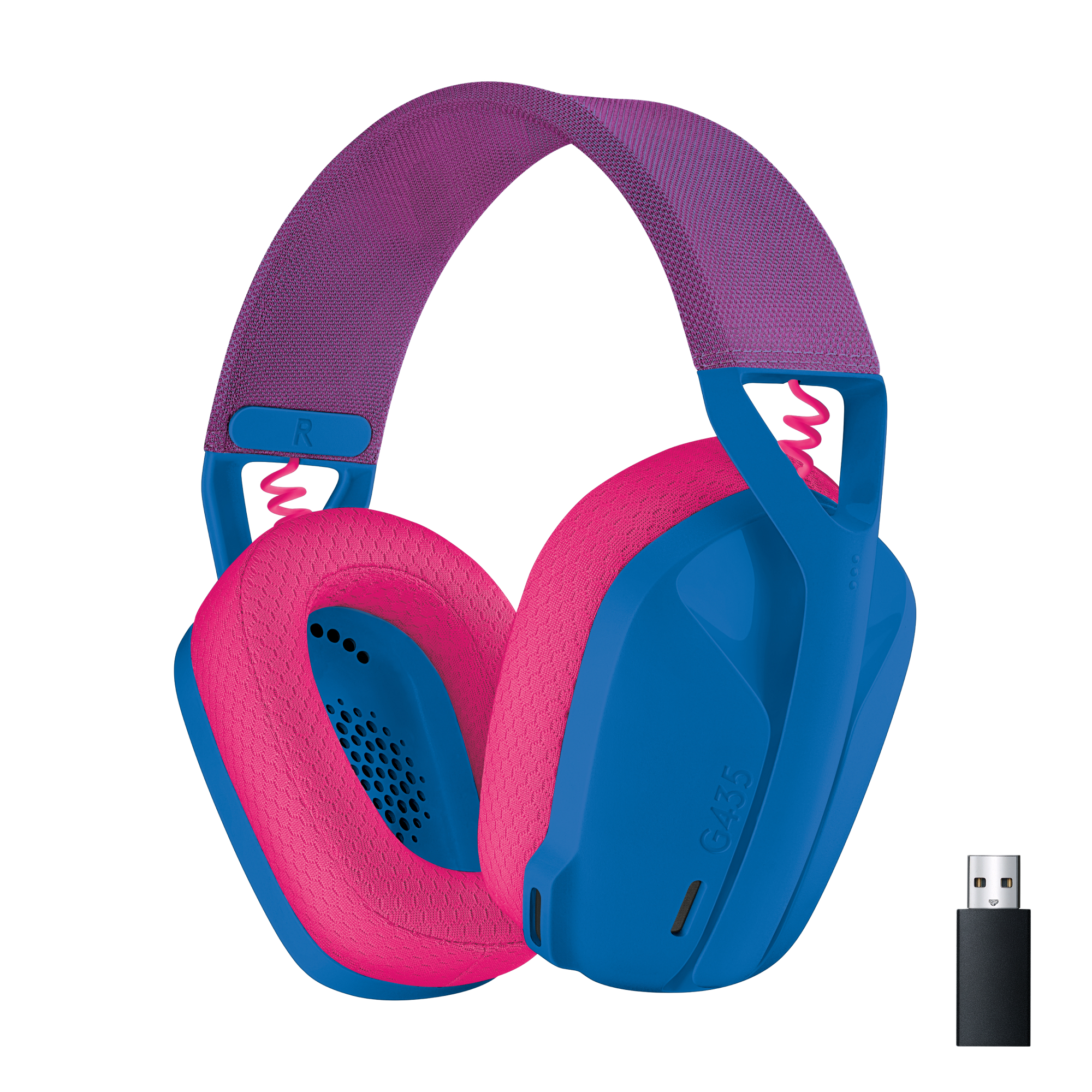 Наушники для компьютера Logitech G435 Wireless Blue/Pink (981-001062) - купить в Мегамаркет Москва, цена на Мегамаркет